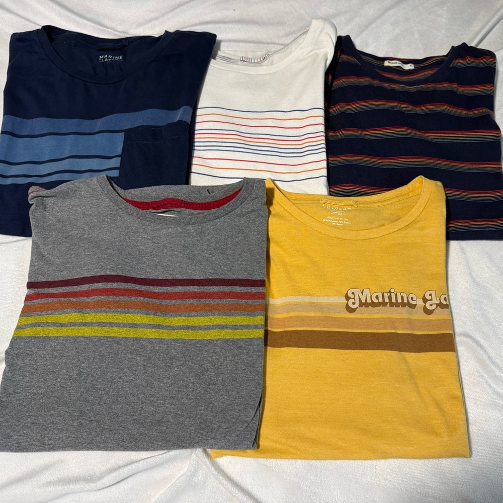 Marine Layer Short Sleeve Tees (5) - Multicolor Pack